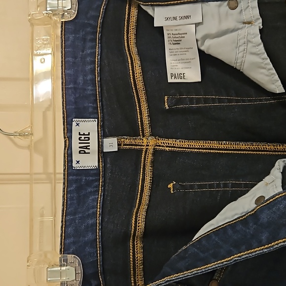 PAIGE Skyline Skinny Jeans Women's 31 - Picture 4 of 9